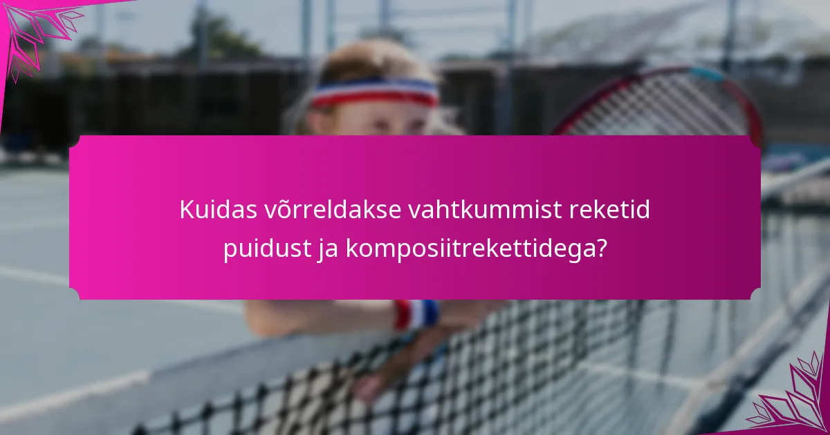 Kuidas võrreldakse vahtkummist reketid puidust ja komposiitrekettidega?